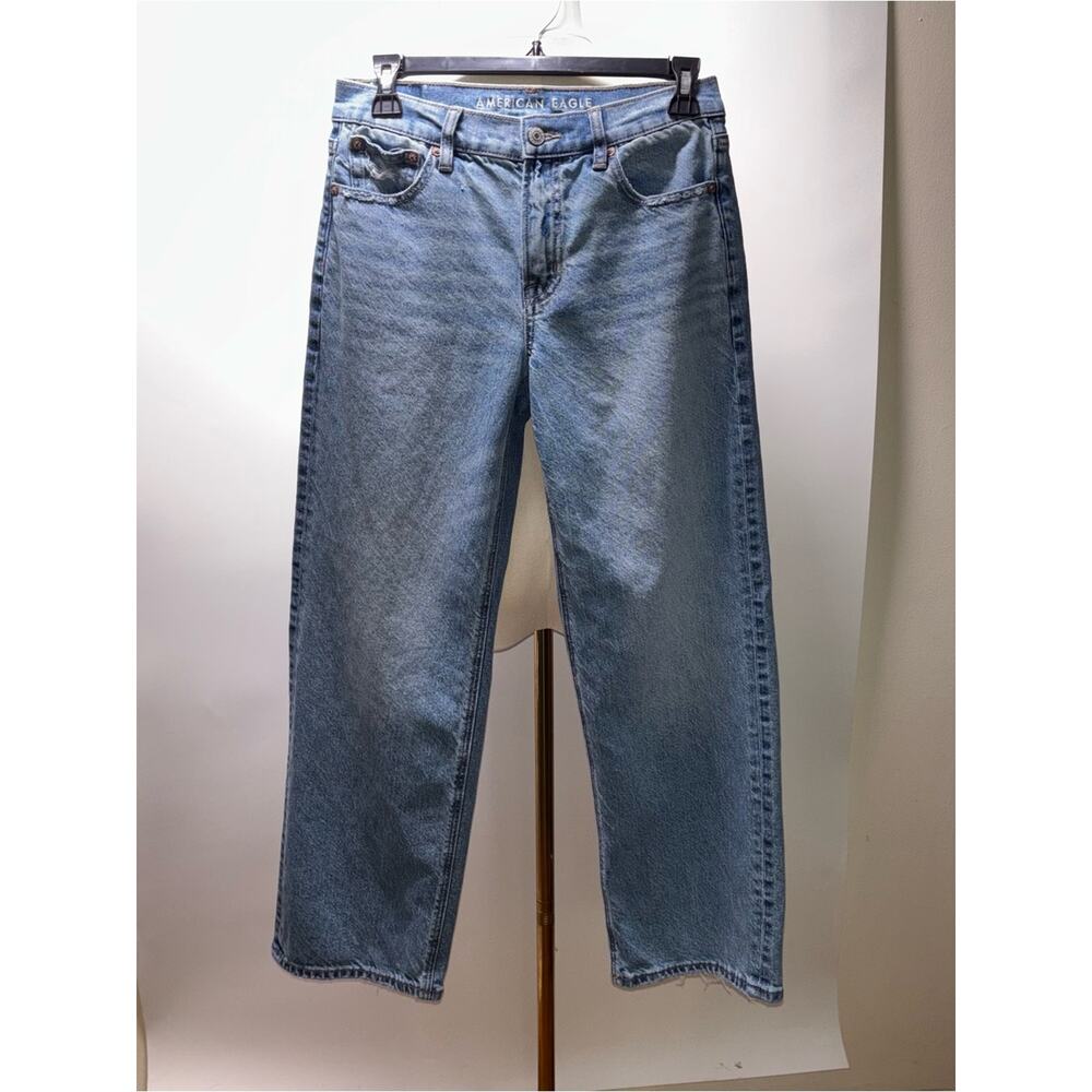 American Eagle Outfitters Light Blue Stovepipe Jeans Size 0 Short - Picture 4 of 11